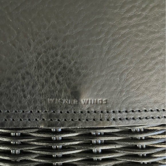 Wicker Wings Black Tall Tixing Backpack (Genuine Leather & Rattan) - Picture 12 of 16